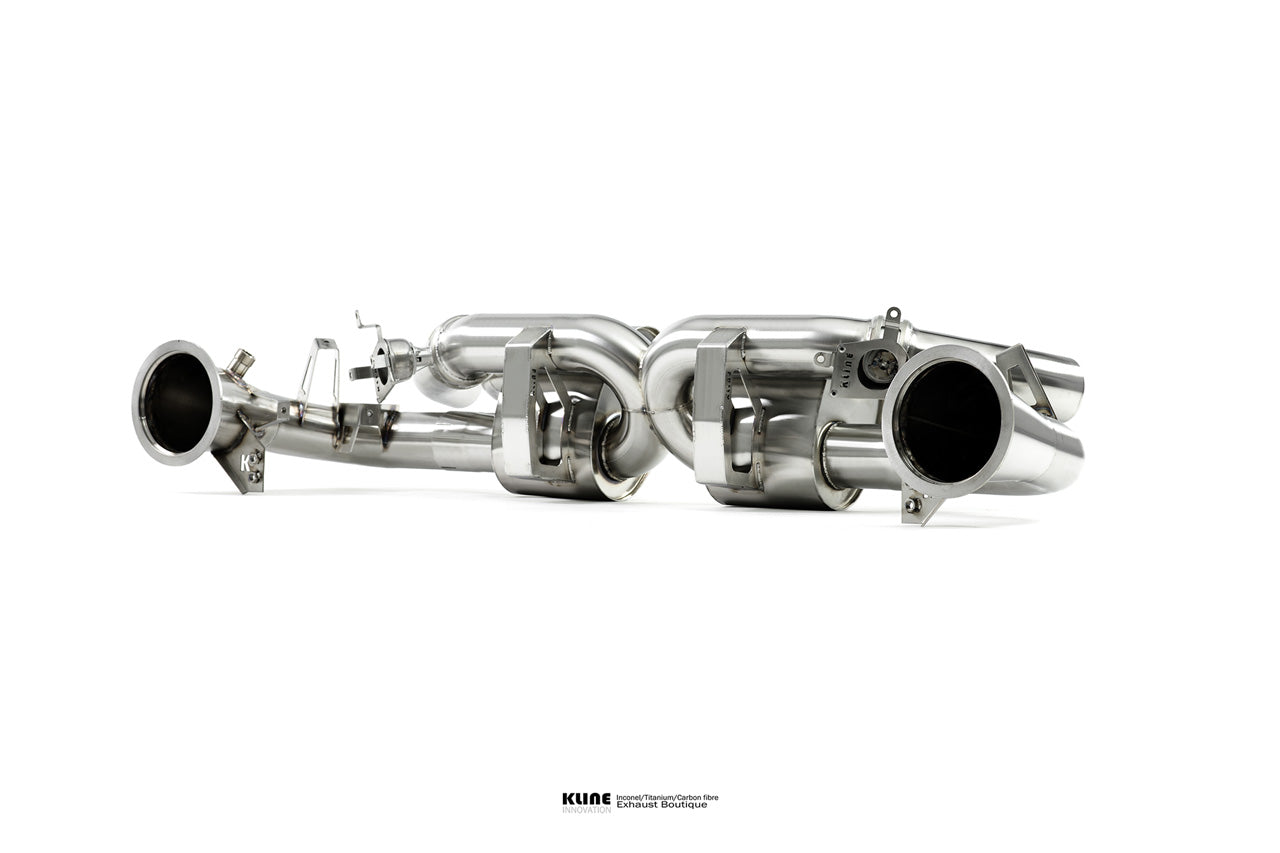 Kline Innovation Porsche 992 Turbo 100cell cat pipe set