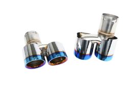 Mercedes-Benz GLC300 4 Matic / 4 Matic Coupe (C253/X253) iPE Tips (Titanium Blue)(Dual Side Dual Out Tips)
