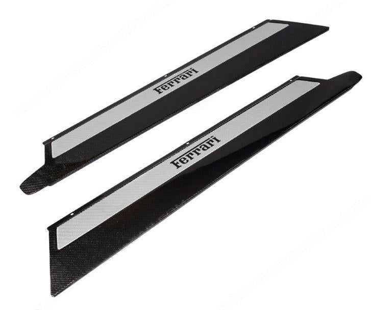 Fabspeed Carbon Fiber, Custom Carbon Fiber Door Sill Steps With Inserts - Ferrari 348