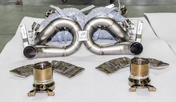 Ferrari 488 GTB iPE Cat Back System (Titanium)