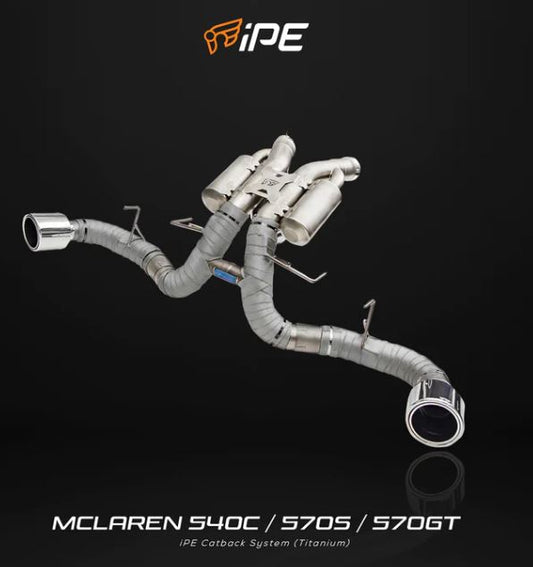 McLaren 540C / 570S / 570GT (Titanium) iPE Cat Back System