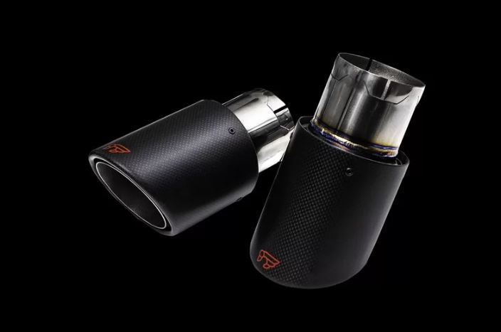 Audi A6/A7 C7 3.0 TFSI Quattro iPE 89mm Black Mamba Tips (Carbon Fiber & Titanium)