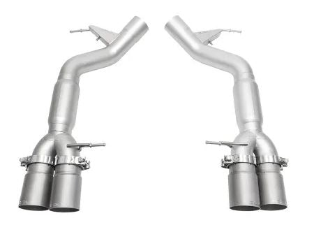BMW F06 / F12 / F13 M6 Resonated Muffler Bypass Exhaust - 3.5" Straight Cut Single Wall Tips - (Signature Satin) - SOUL Performance