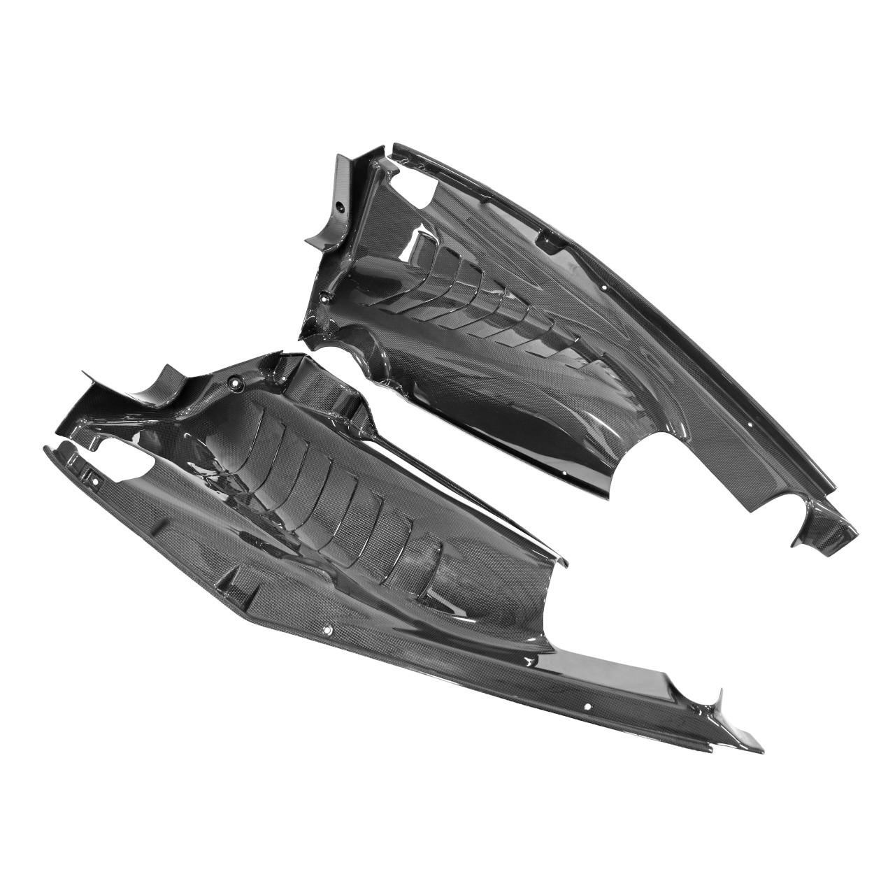 Fabspeed Carbon Fiber Coupe Engine Bay Panels - Ferrari F8 Tributo/Pista (Coupes Only)