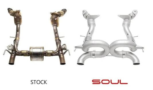Ferrari 488 3.5" Competition Performance Exhaust System - SOUL Performance