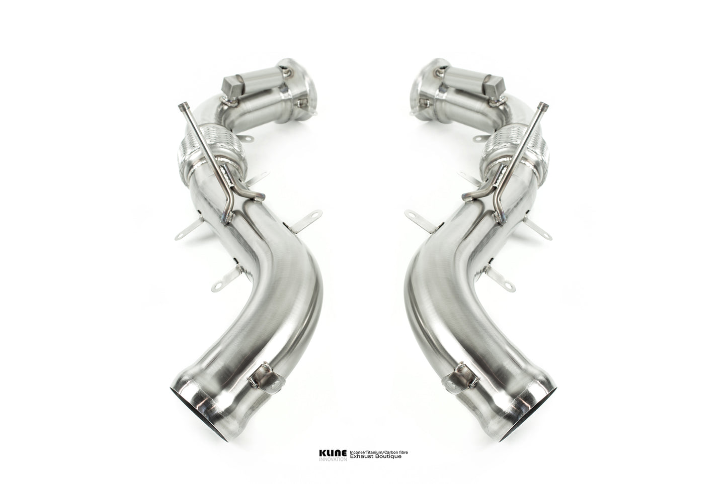 Kline Innovation McLaren 570S cat pipe set Heat Shield Option