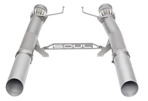 McLaren 720S Competition Exhaust - Straight Cut Silver Ceramic Tips - SOUL Performance