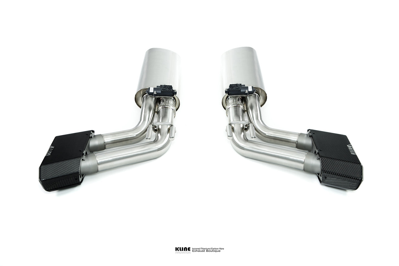 Kline Innovation Mercedes G63 AMG G500/G550 valvetronic rear section (with carbon fiber tips)