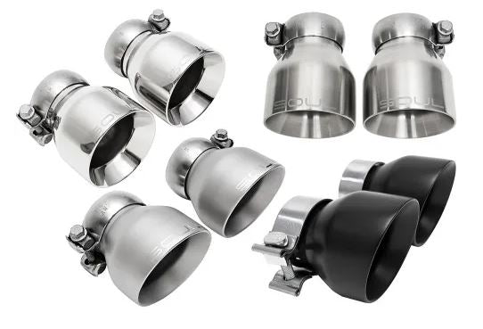 Porsche 718 GT4 / Spyder / GTS Cayman Bolt On Exhaust Tips - Brushed Slash Cut Double Wall - SOUL Performance