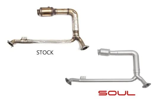 Porsche 718 Cayman / Boxster Sport Catalytic Converter Downpipe - SOUL Performance