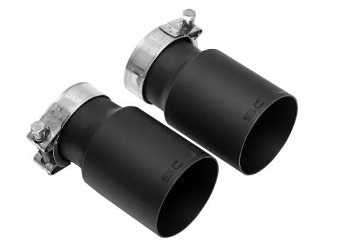 Porsche 987.2 Cayman / Boxster Competition Package - Straight Cut Single Wall Tips (Satin Black) - SOUL Performance