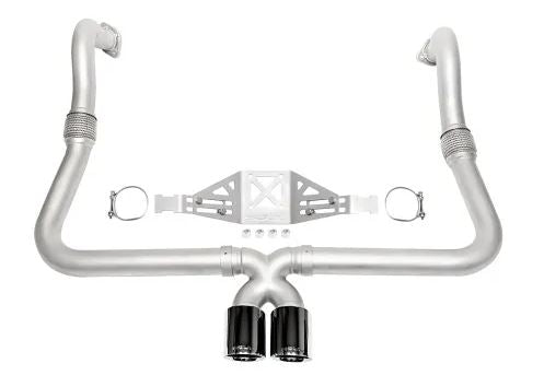 Porsche 718 Cayman / Boxster Performance Exhaust System - Manual Trans - Black Chrome Tips - SOUL Performance