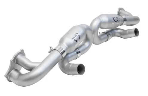 Porsche 718 GT4 / Spyder / GTS Cayman Race X-Pipe - Signature Satin Straight Cut Double Wall Tips - SOUL Performance
