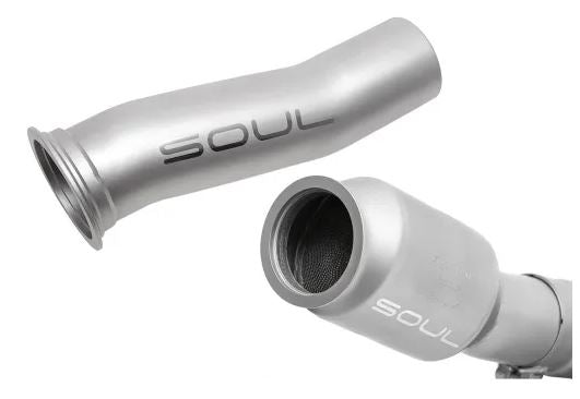 Porsche 718 Cayman / Boxster Sport Catalytic Converter Sections for SOUL Downpipe ONLY - SOUL Performance