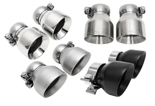 Porsche 718 GT4 / Spyder / GTS Cayman Sport Package - Jet Hot Ceramic Matte Black Straight Cut Double Wall Tips - No Valve Controller - SOUL Performance