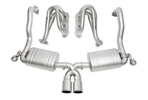 Porsche 981 Cayman / Boxster Competition Package - Slash Cut Single Wall Tips (Titanium) - SOUL Performance