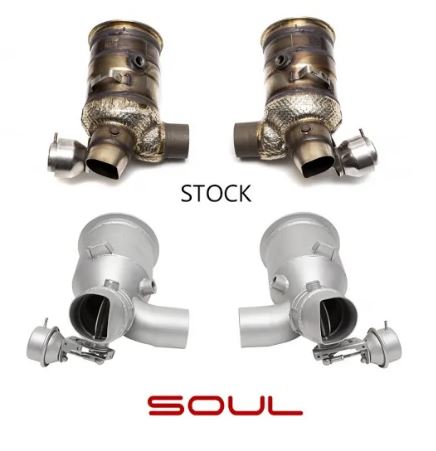 Porsche 991.2 GT2 RS Sport Catalytic Converters - SOUL Performance