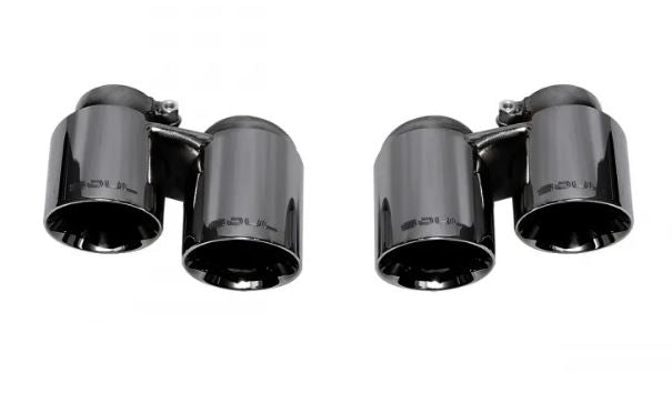 Porsche 991.1 Carrera Base / S / GTS (with PSE) Bolt On Exhaust Tips - Black Chrome - SOUL Performance