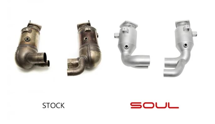 Porsche 991.2 Carrera (with PSE) Sport Catalytic Converters - SOUL Performance