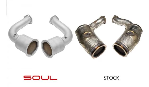 Porsche Cayenne (9YA) GTS / Turbo / Turbo S 4.0TT Sport Catalytic Converters - SOUL Performance
