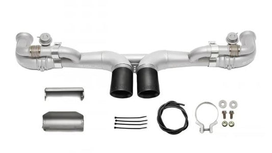 Porsche 997 / 997.2 GT3 Modular Competition Exhaust Package - Non-Valved - 3.5" Black Double Wall Tips - SOUL Performance