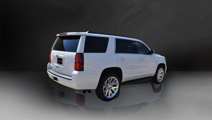 Corsa 2015-2020 Chevy Tahoe/GMC Yukon Cat-Back Exhaust Sport 3in Single Side Twin Polished 4in Tips