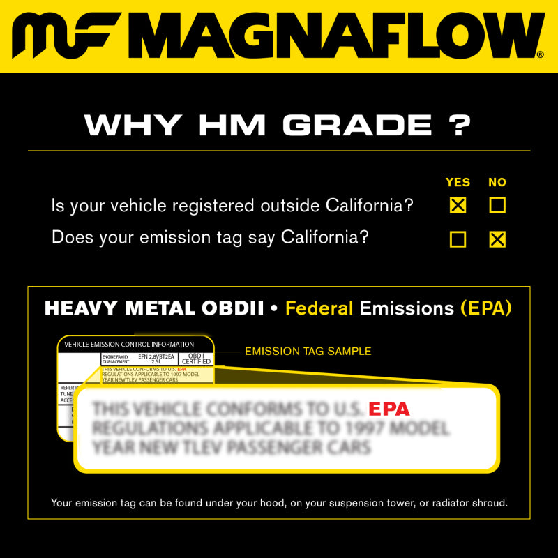 MagnaFlow Direct Fit Catalytic Converter 01-02 Tacoma CC-SB 3.4L 4w