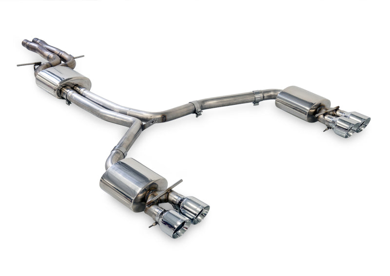 AWE Tuning Audi C7.5 A6 3.0T Touring Edition Exhaust - Quad Outlet Chrome Silver Tips