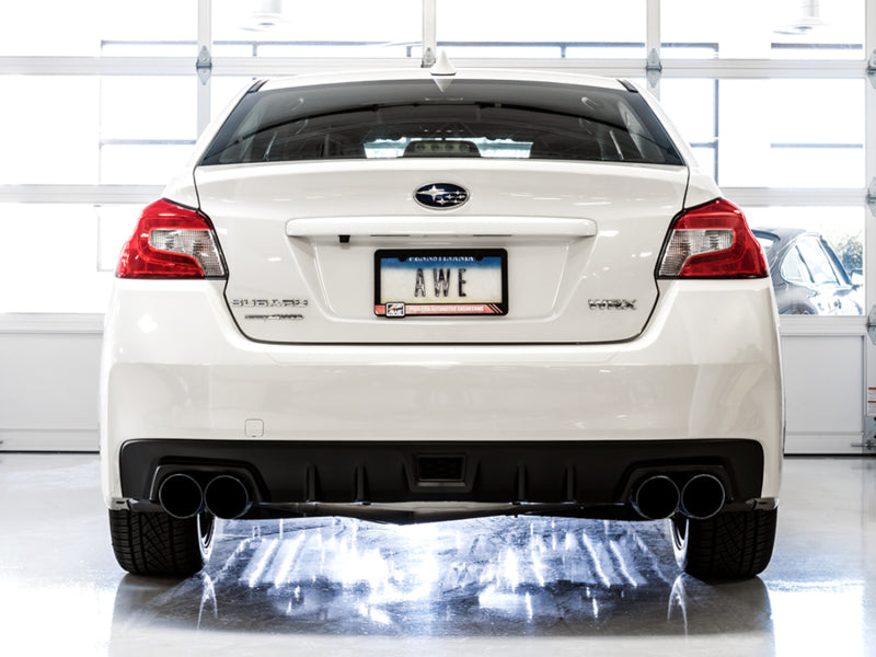 AWE Tuning 2015+ Subaru WRX VA Sedan Touring Edition Exhaust - Diamond Black Tips (102mm)