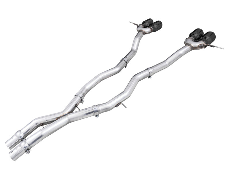 AWE Track Edition Catback Exhaust for BMW G8X M3/M4 - Diamond Black Tips