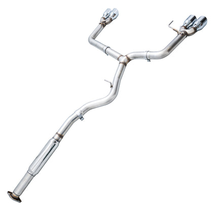 AWE Tuning Subaru WRX/STI VA/GV Sedan Track Edition Exhaust - Chrome Silver Tips (102mm)