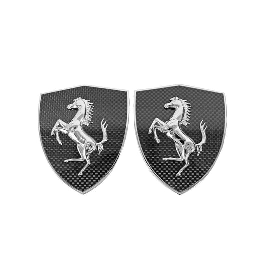 Fabspeed Carbon Fiber Scuderia Shields / Fender Badges - Ferrari 488 (GTB/Spider)