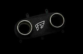 Ferrari 458 Italia/Spider iPE Tips (Chrome Black)(Dual Out) Stainless-Steel