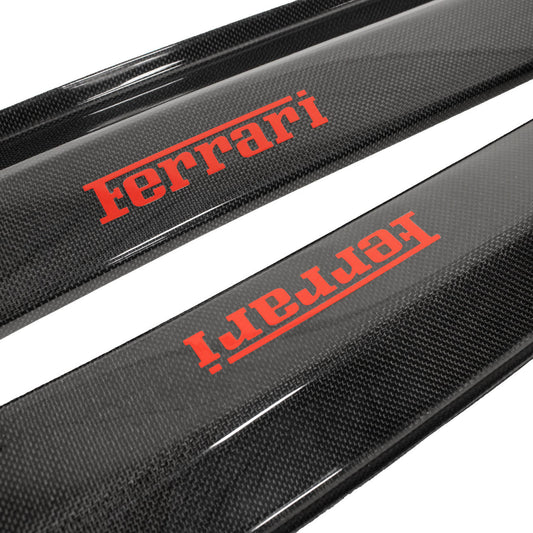 Fabspeed Carbon Fiber Door Sill/Step With Inserts Red Script - Ferrari F355