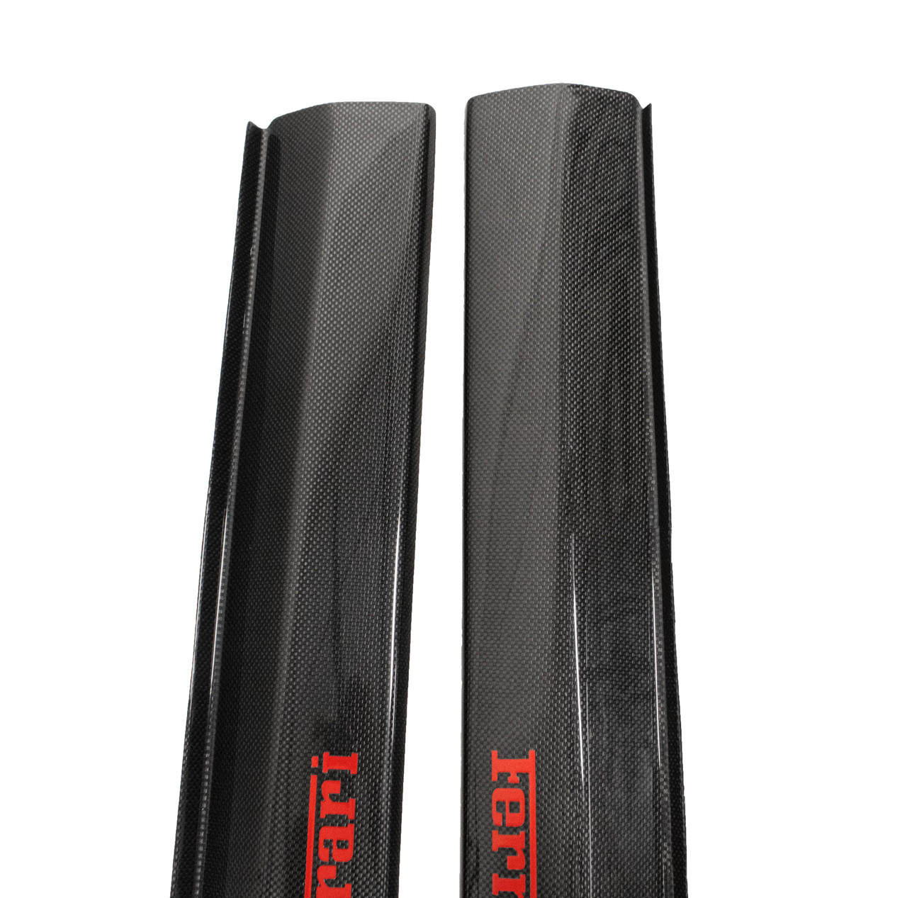 Fabspeed Carbon Fiber OEM Door Sills w/ Red Script - Ferrari 360