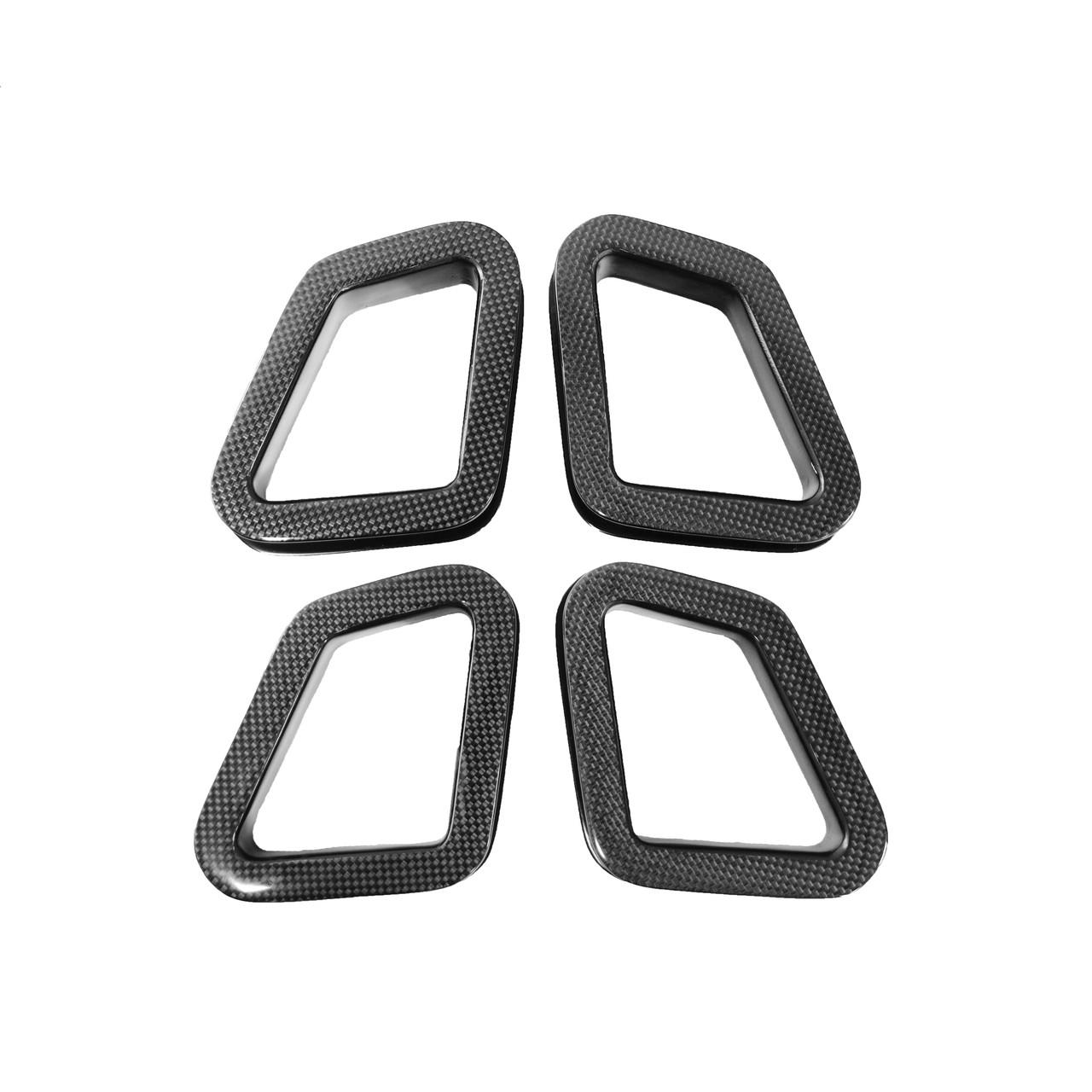 Fabspeed Carbon Fiber Challenge Stradale Seat Belt Harness Guides - Ferrari 360