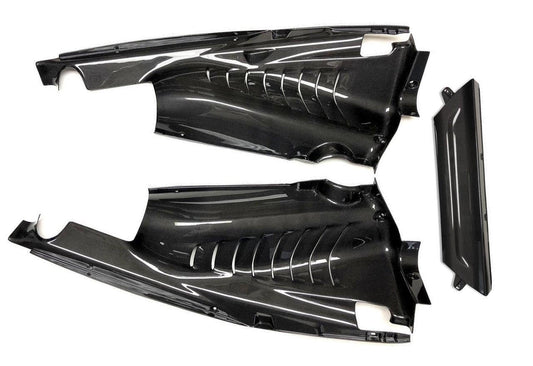 Fabspeed Carbon Fiber 3 Piece Engine Bay Set - Ferrari 488 Pista