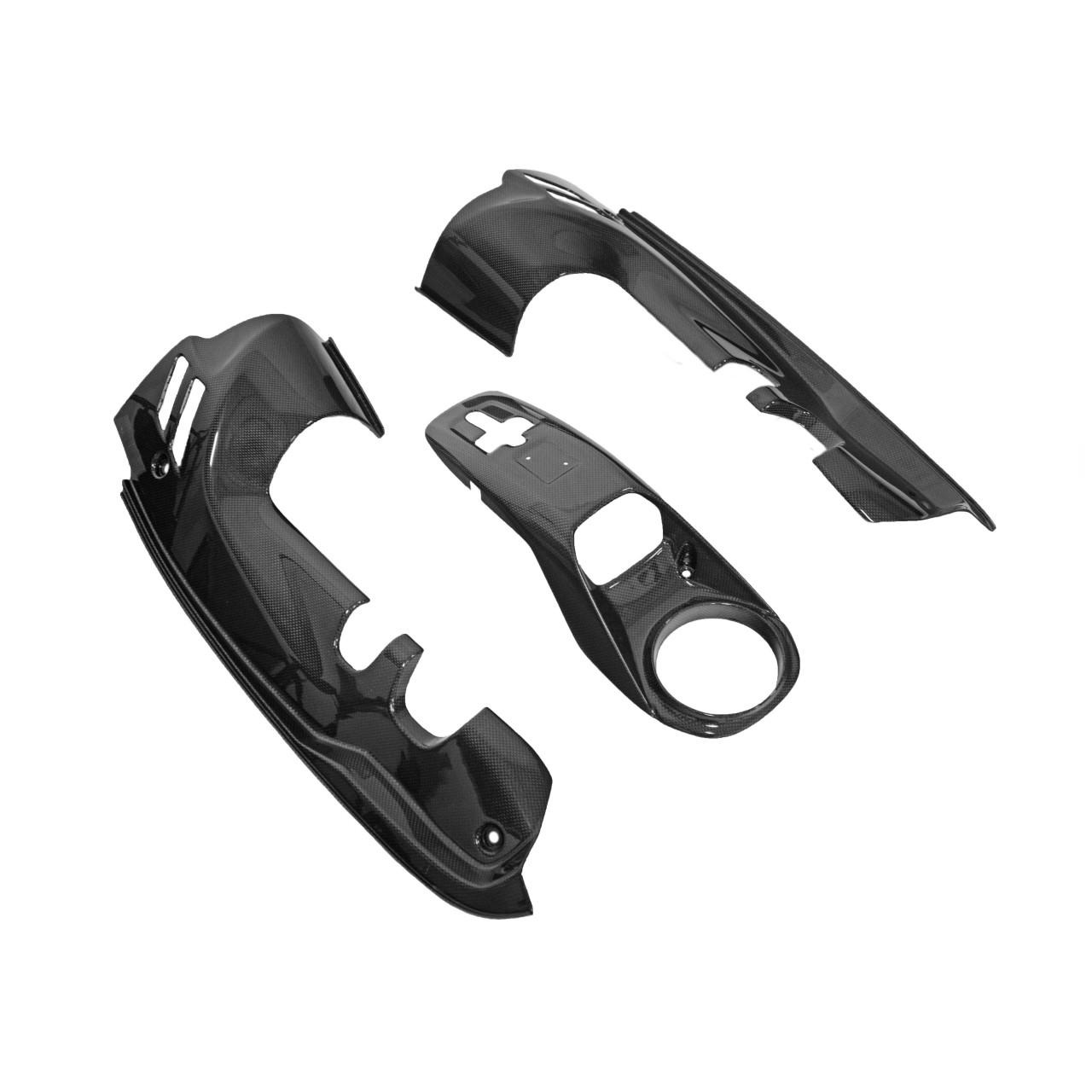 Fabspeed Carbon Fiber 3 Piece Engine Bay Set - Ferrari 488 Pista Spider