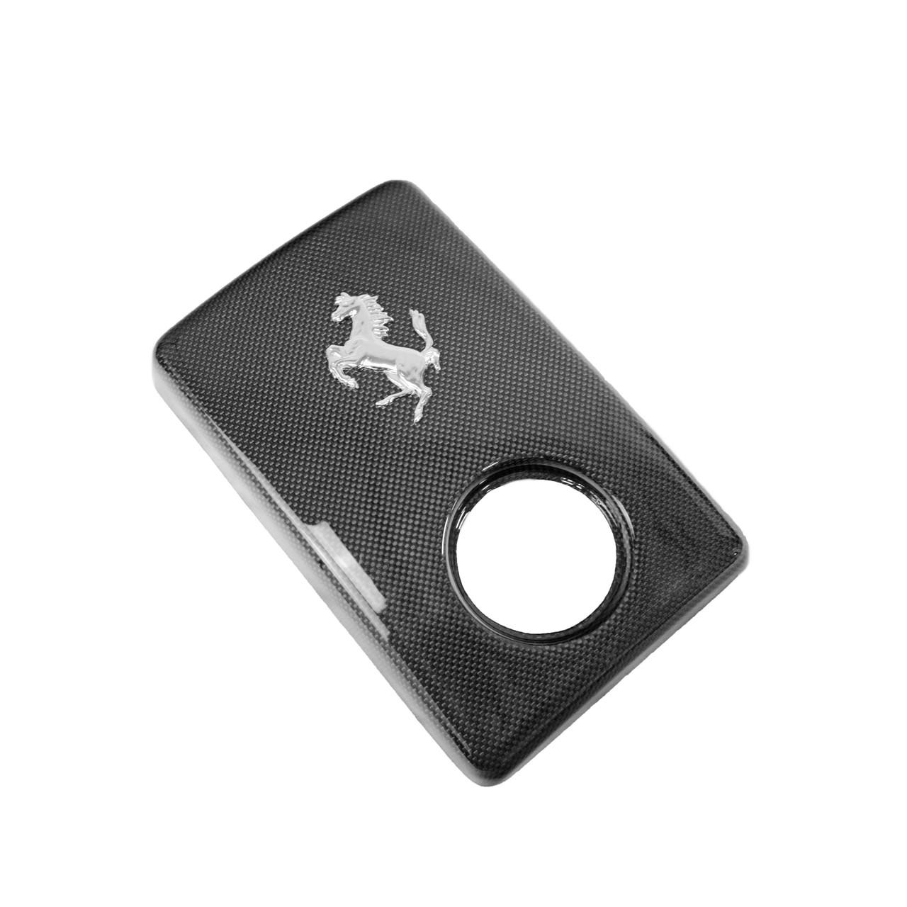 Fabspeed Carbon Fiber Coolant Tank Cover with Cavallino - Ferrari F430