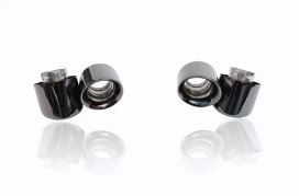 Nissan GT-R (R35) iPE Tips (Chrome Black)