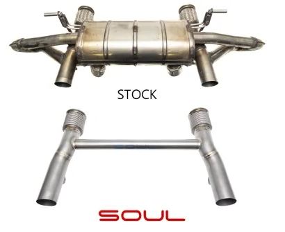 Lamborghini Huracan Performante Titanium Race Exhaust System (Raw Finish) - SOUL Performance