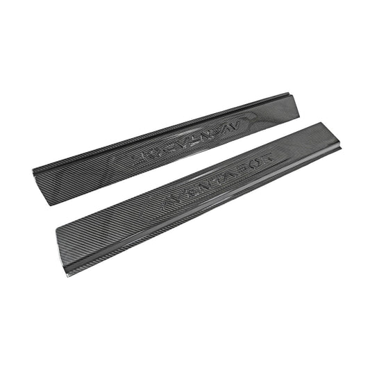 Fabspeed Carbon Fiber Embossed Door Sills - Lamborghini Aventador