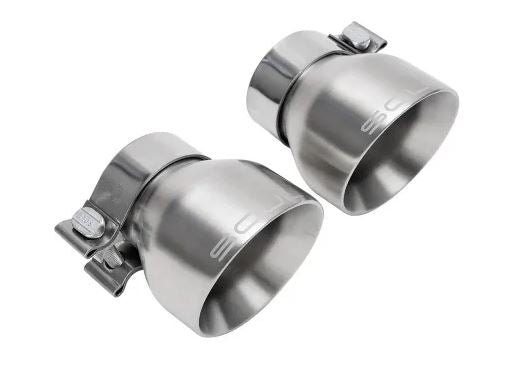 Porsche 718 GT4 / Spyder / GTS Cayman Bolt On Exhaust Tips - Brushed Slash Cut Double Wall - SOUL Performance