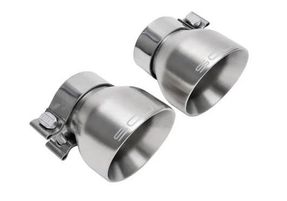 Porsche 718 GT4 / Spyder / GTS Cayman Bolt On Exhaust Tips - Brushed Slash Cut Double Wall - SOUL Performance