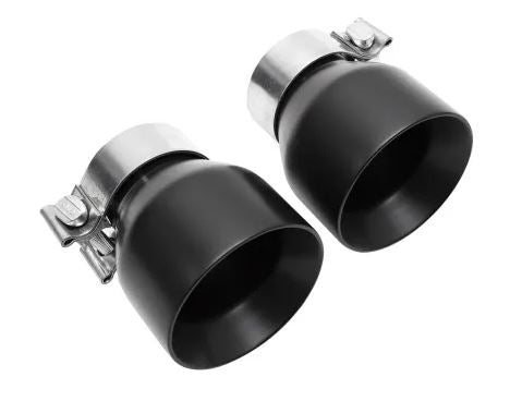 Porsche 718 GT4 / Spyder / GTS Cayman Race Exhaust (Non-Resonated) - Jet Hot Ceramic Matte Black Straight Cut Single Wall Tips - SOUL Performance