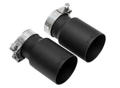Porsche 987.1 Cayman / Boxster Competition Package - Straight Cut Single Wall Tips (Satin Black) - SOUL Performance
