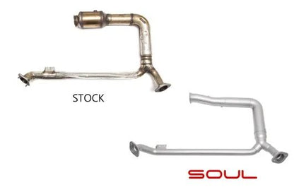 Porsche 718 Cayman / Boxster Competition Package - (Valved) - "Short" Black Chrome Tips - SOUL Performance