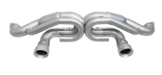 Porsche 718 GT4 RS Race Exhaust Package (Non-Resonated w/ Jet-Hot) - Jet-Hot Matte Black Straight Cut Tips - SOUL Performance
