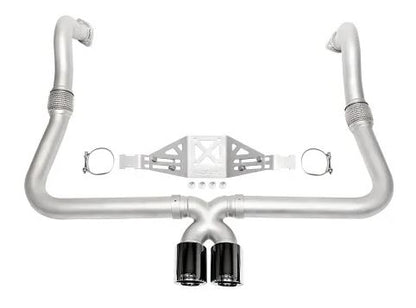 Porsche 718 Cayman / Boxster Sport Package - (Non-Valved) - Manual Trans - Black Chrome Tips - SOUL Performance