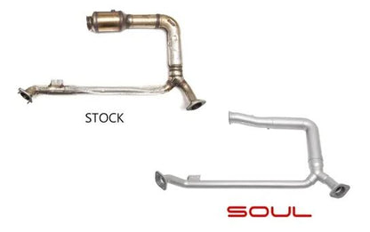 Porsche 718 Cayman / Boxster Street Package - (Valved) - "Long" Black Chrome Tips - SOUL Performance